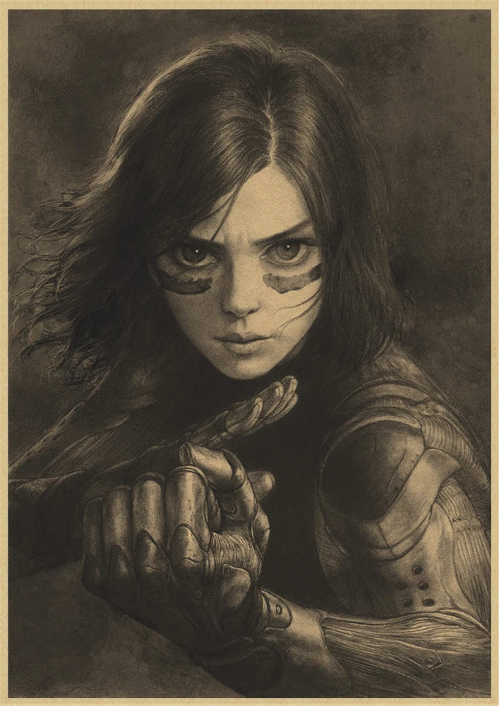 2019 постер для игры в кино Алита боевой Ангел картины на стену печать гостиной