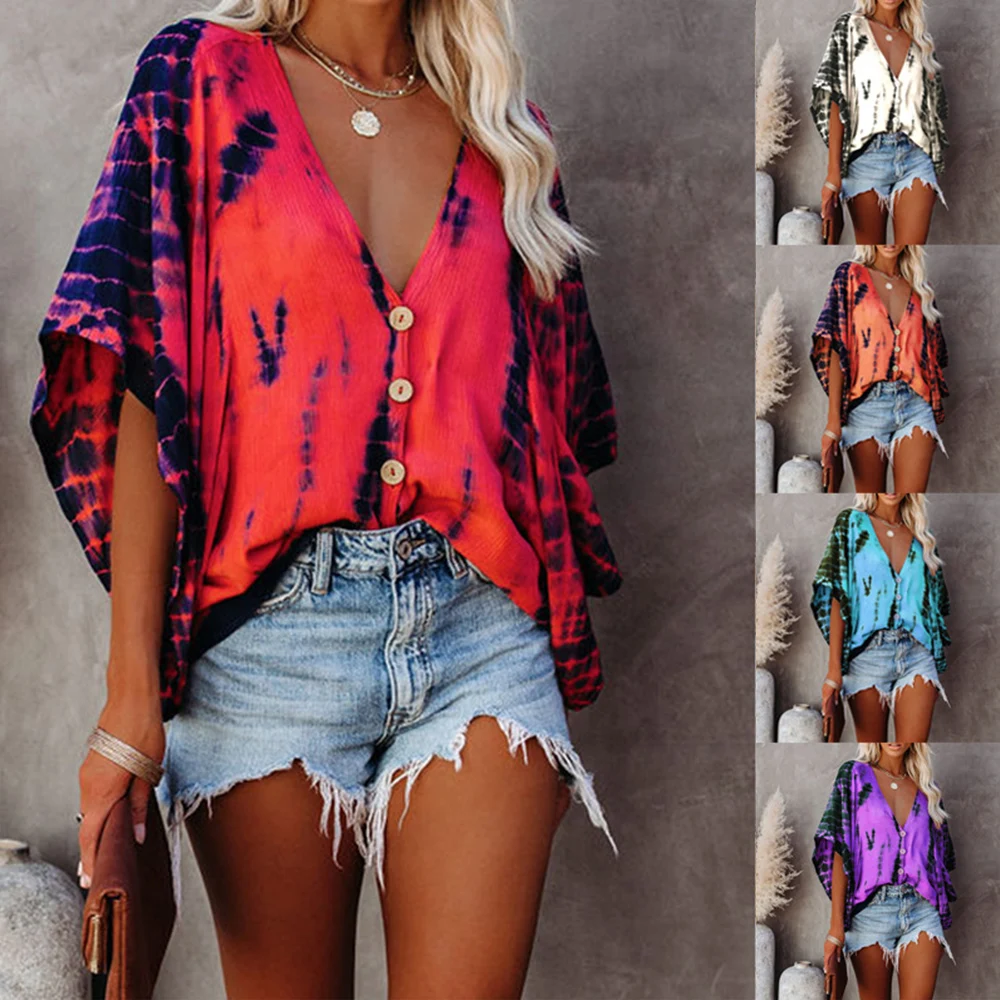 Женская блузка в стиле бохо осенняя Повседневная модная рубашка уличном с