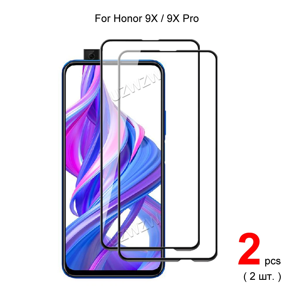 

Для Honor 9X Pro / 9X полное покрытие закаленное стекло Защита для экрана телефона защитная пленка 2.5D твердость 9H