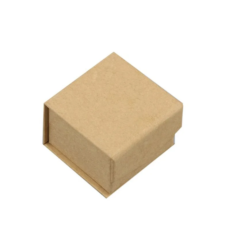 Коробка из крафт-бумаги для кольца, ожерелья, упаковки, подарки, кейсы для хранения бижутерии, магнитная коробка для ювелирных изделий, для сережек, бумажная коробка для браслетов