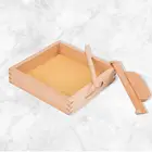 Деревянный шлифовальный ящик Монтессори с деревянной ручкой, песочный стол, учебный алфавит и искусство