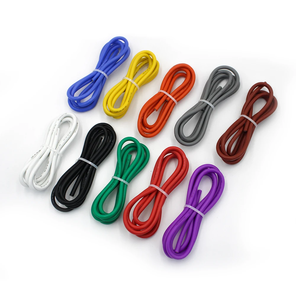 Высококачественный силиконовый провод и кабель 10AWG 12AWG 14AWG 16AWG 18AWG 20AWG 2,5 мм 0,75 квадратный миллиметр силиконовый провод (art.: 3920b6b7e4eaa) - 3920b6b7e4eaa