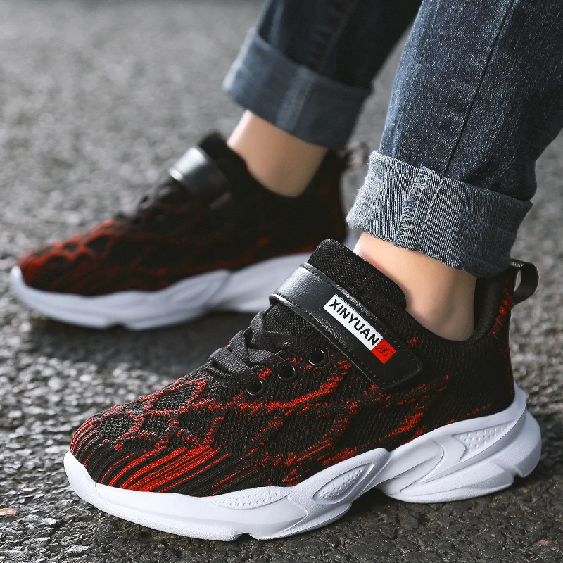 Детские кроссовки для мальчиков дышащая сетчатая спортивная обувь Повседневные