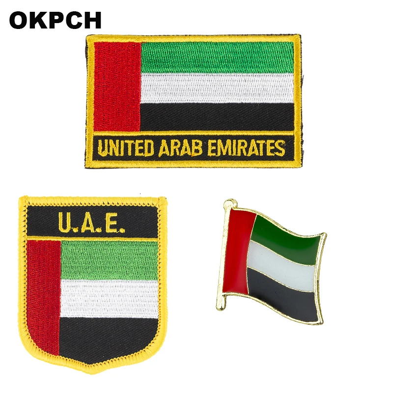 Оман Национальный флаг вышитые железные нашивки для одежды металлические значки