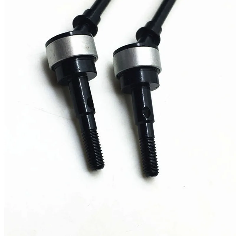 

YEAHRUN 1Pair Stainless Steel Front Axle Drive Shaft CVD for Axial SCX10 1:10 RC Crawler Model Car Upgrade Parts
