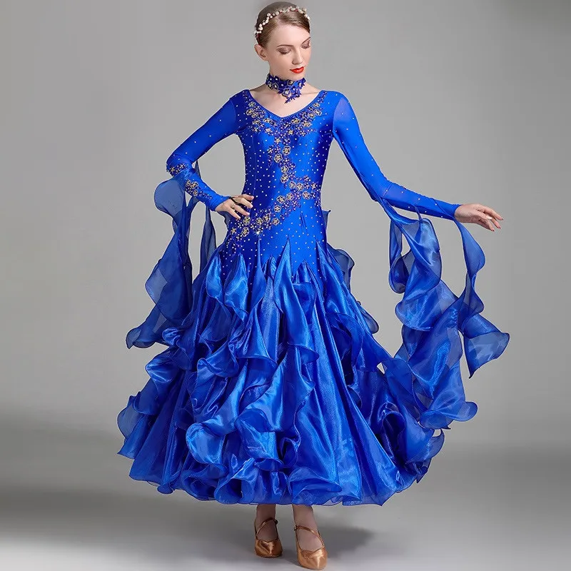 

2021 Standard Ballroom Dress Women Competition Standard Dance Dress for Dance Ballroom Rumba Dresses Tango Waltz Dance Costumes