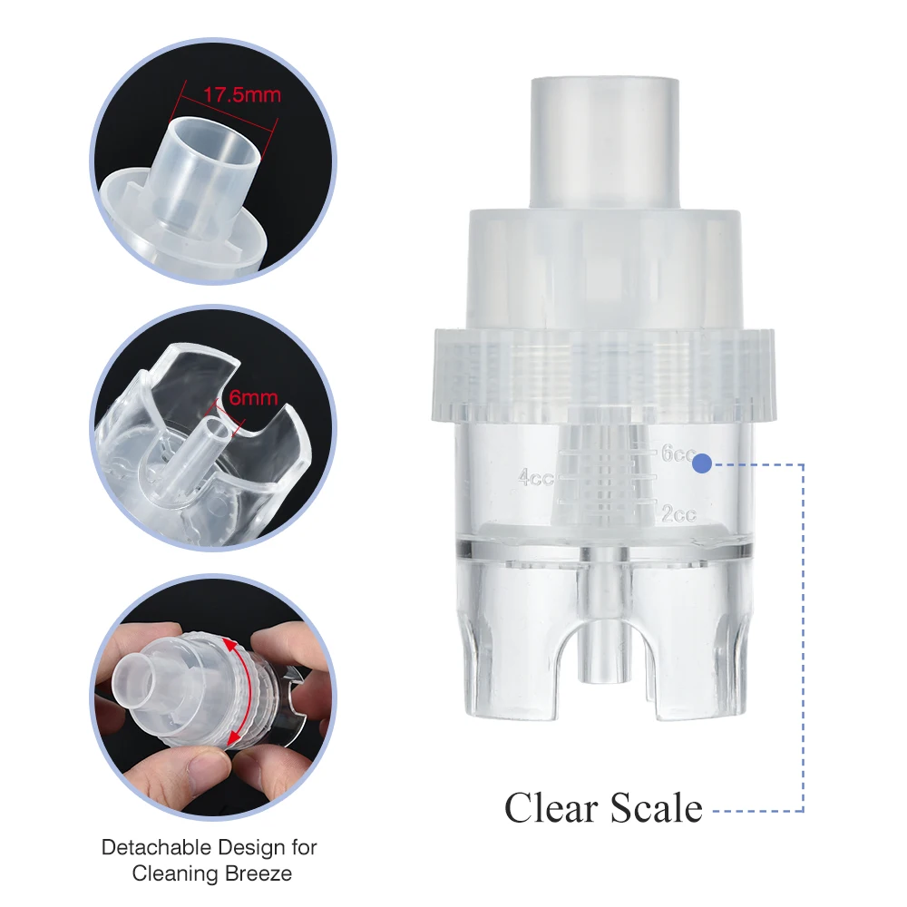 

Replacement Nozzle Parts Kit for Mist Inhale Portable Nebulizer Machine 1 Adults+1 Kids Mask Health Care Medical Equipment