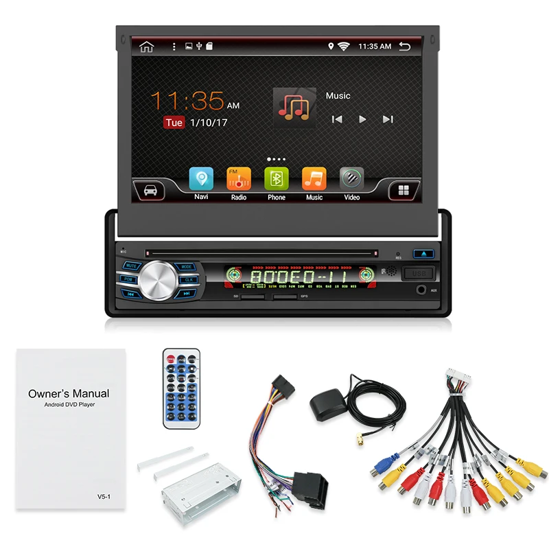 7 &quot1 Din универсальный с DVD Android 9 0 сенсорный экран автомобильное радио 4 ядра