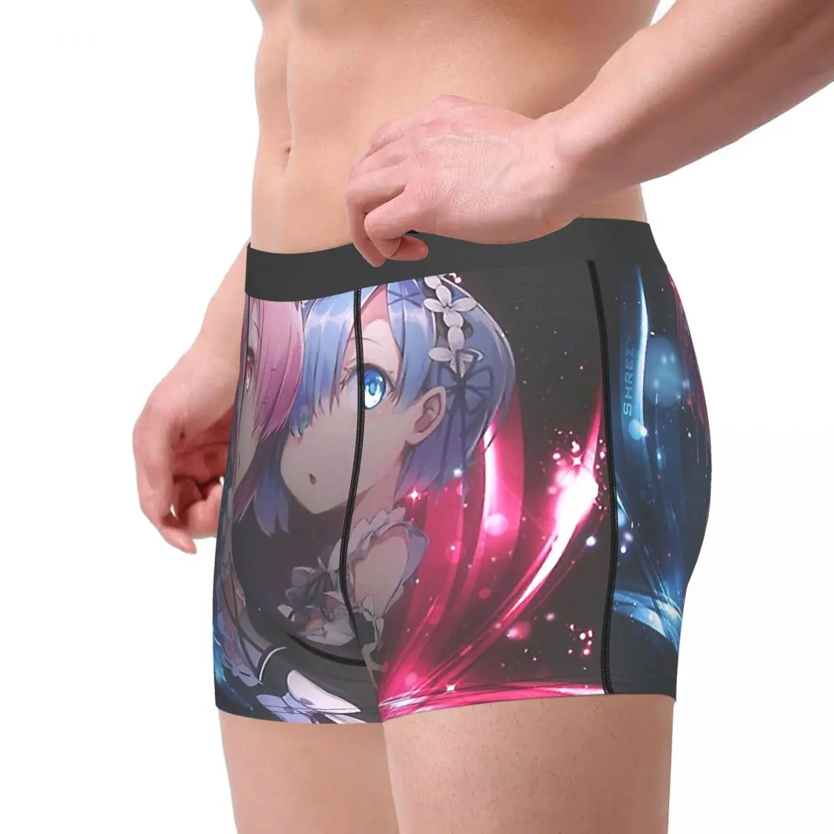 Трусы-боксеры Ram And Rem Re zero Субару Нацуки в стиле аниме дышащие мужское нижнее