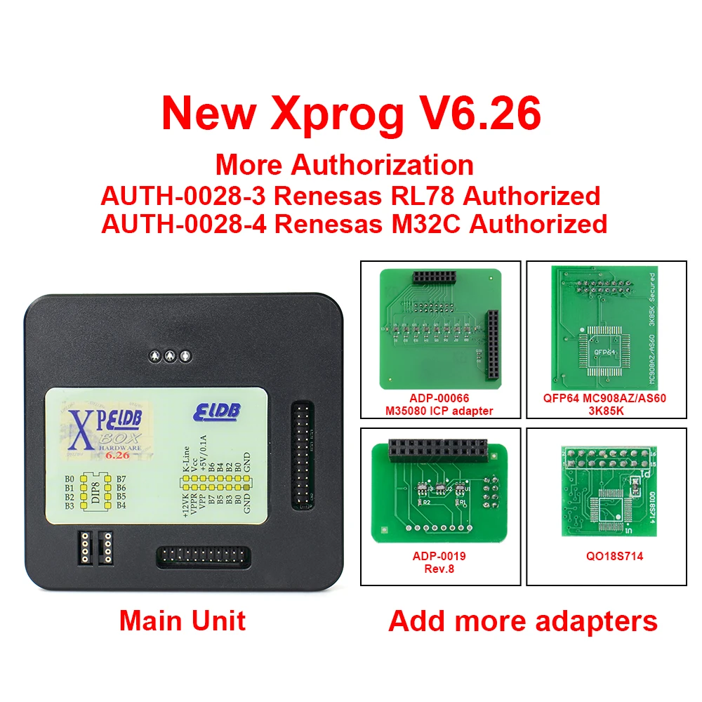 ПРОГРАММАТОР XPROG V6.26 Добавление Новой авторизации X-PROG Мбит/с металлический бокс