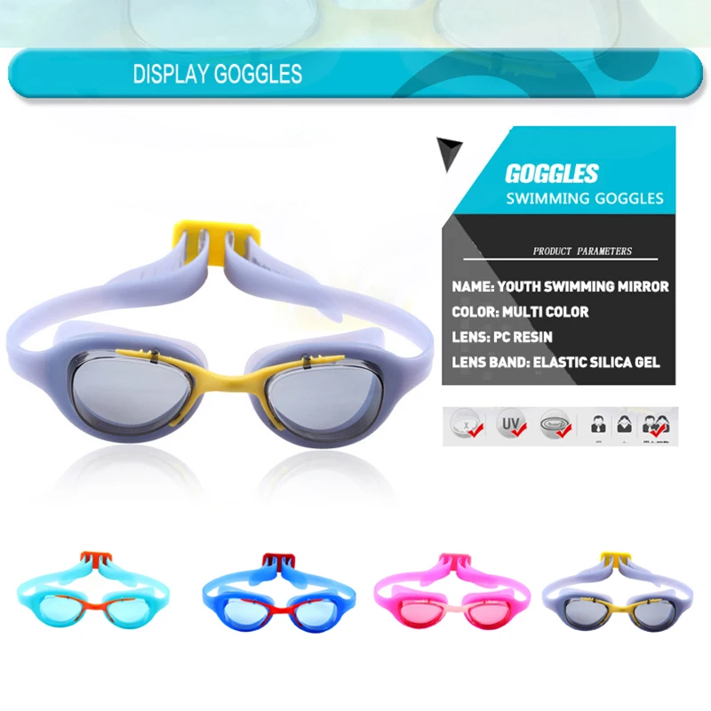 

Youth Teenager Swimming Goggles Hd Anti-Fog Swim Eyewear Waterproof Swimming Glasses for Children and kids