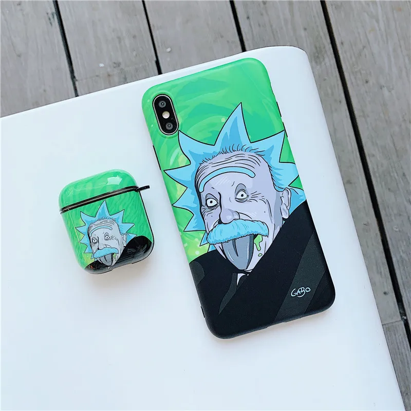 Для airpods pro Чехол с принтом Рик и Морти ученый, мягкий силиконовый чехол для Apple Airpods 1/2/3 крышка Беспроводной Bluetooth наушники чехол