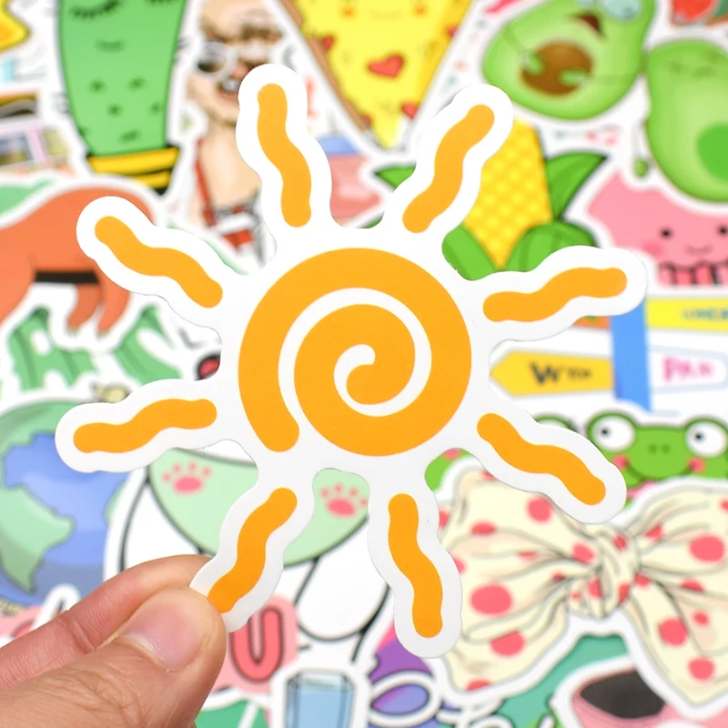 50 шт. водонепроницаемые наклейки на стену в виде животных|Наклейки стену| |