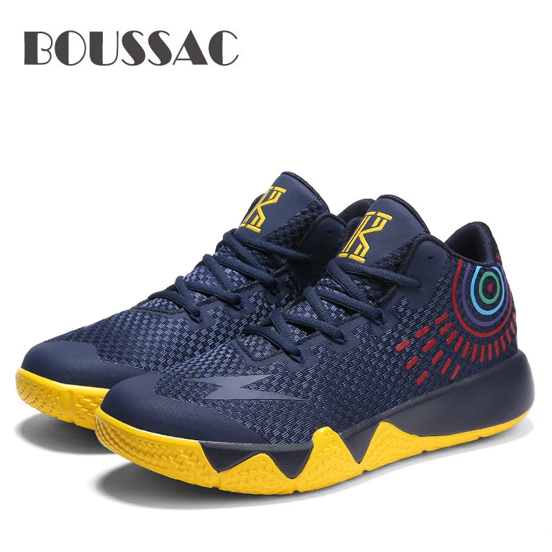 BOUSSAC Мужская Баскетбольная обувь уличные кроссовки из сетчатого материала