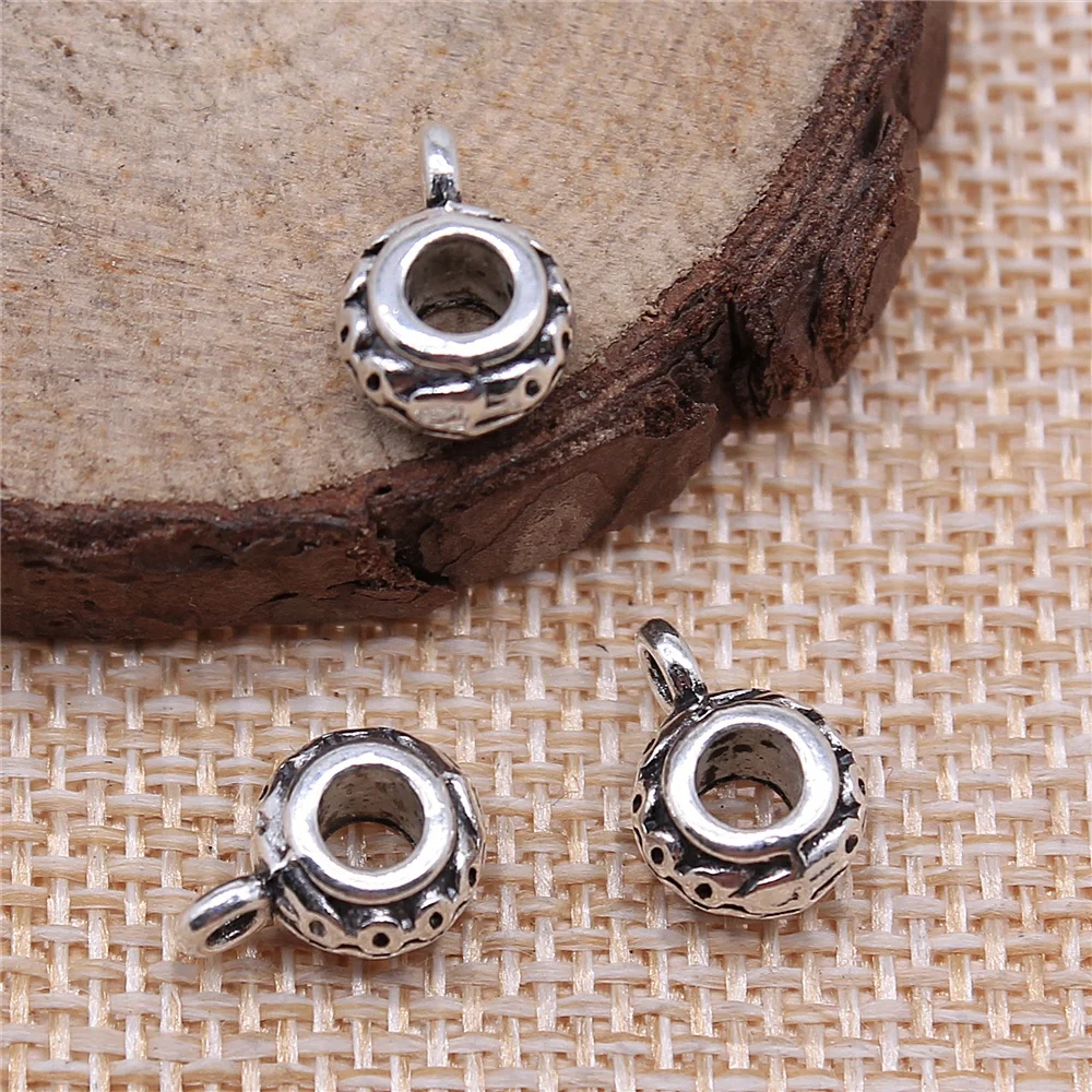 

10Pcs 12x8x5mm Antique Silver Color Beads Bails Antique Jewelry Making DIY Handmade Craft