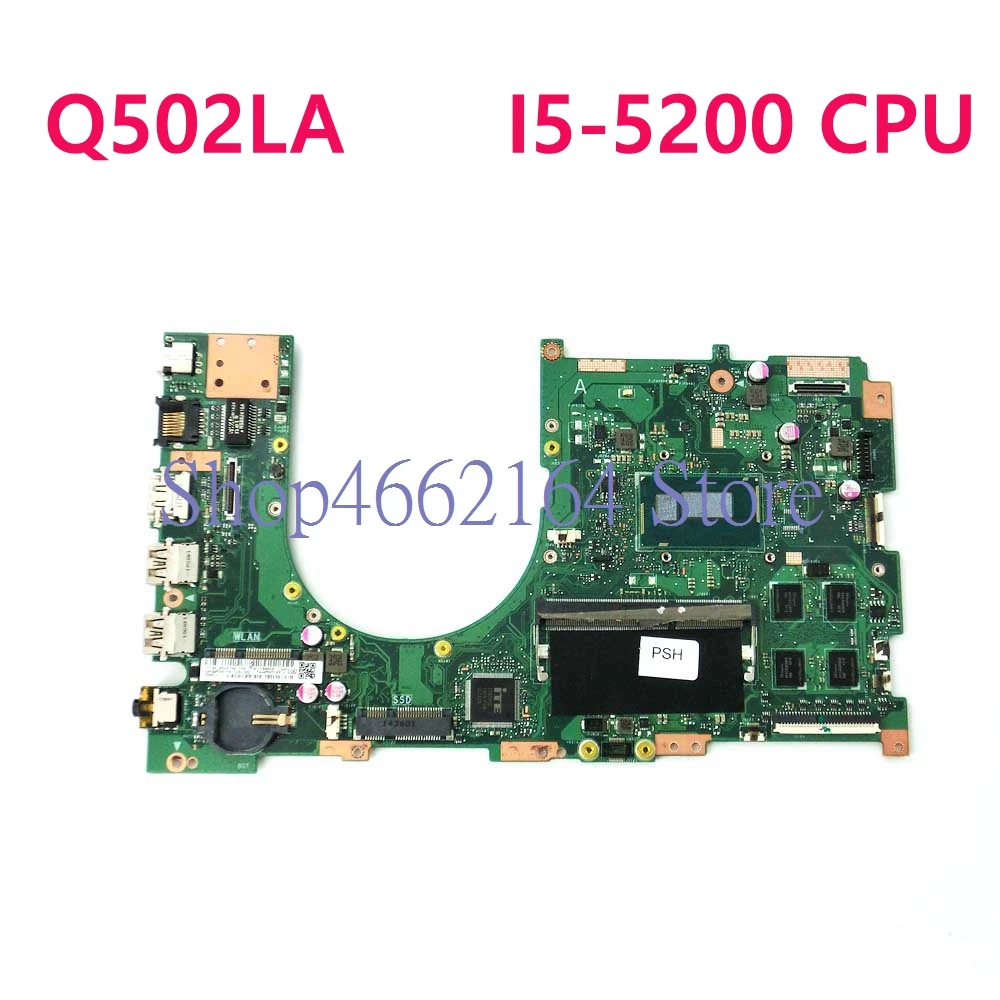 Q502LA материнская плата REV2.0 i5 5200 процессор 4 Гб RAM для ASUS Q502 Q502L ноутбука Тест