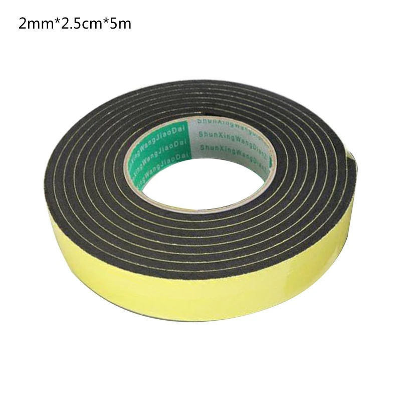 

T8NA Strong Adhesion EVA Sponge Single-sided Tape Shockproof Soundproof Sealing Strip for Doors Windows Anti-collision Transport