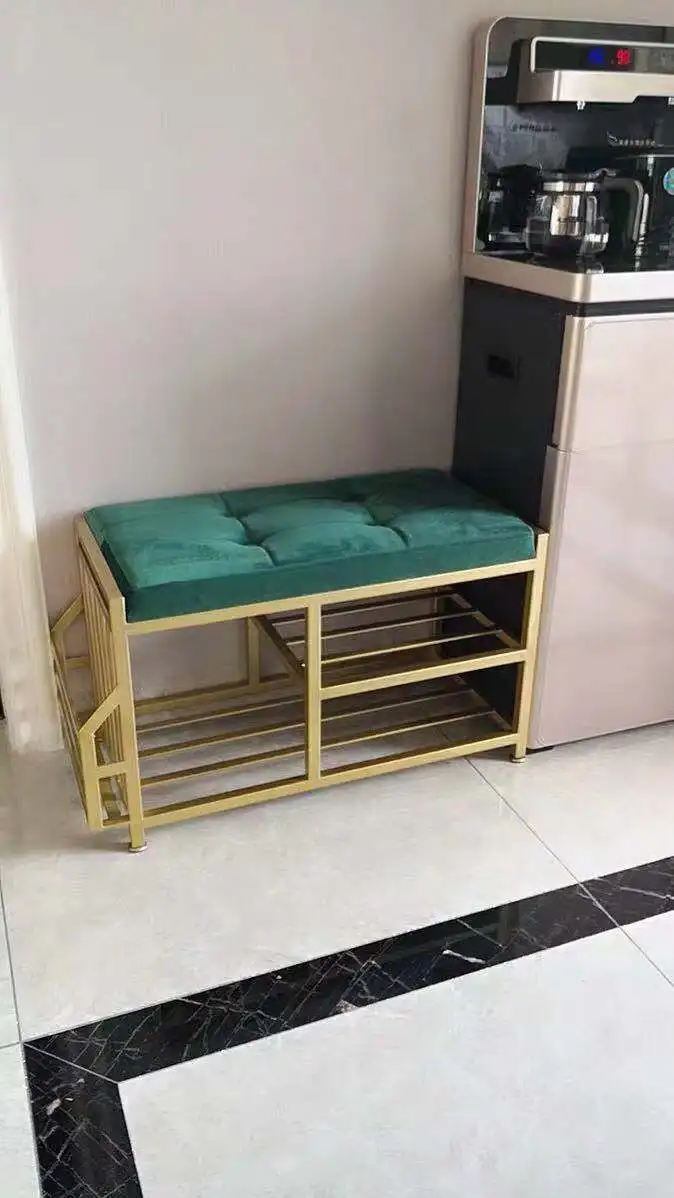 

Nordic Shoe Stool Home Shoe Cabinet Long Shoe Shoe Stool Simple Sitting Sofa Stool Storage