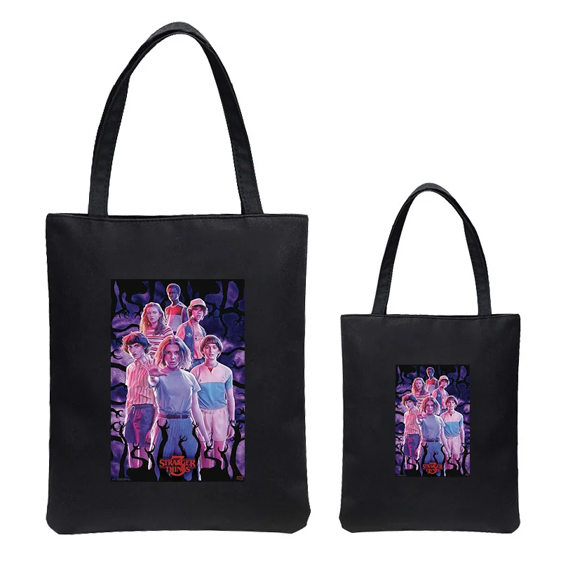 Винить странно Monogatari очень странные дела рюкзак будет Ёмкость белые парусиновые