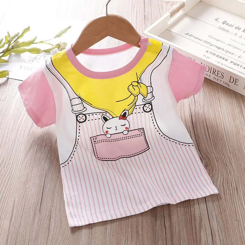 

Summer Kids T-Shirts Boys Girls Children Clothes 0-6Y New Cotton Cartoon Casual Short Sleeve Graphic T Shirt Boy Tops Baby Tee