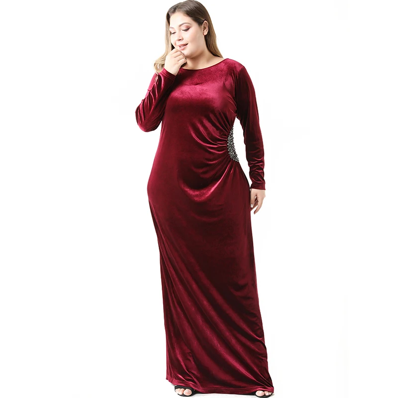 2021 Абая длинные весенние женские платья большого размера плюс модное элегантное