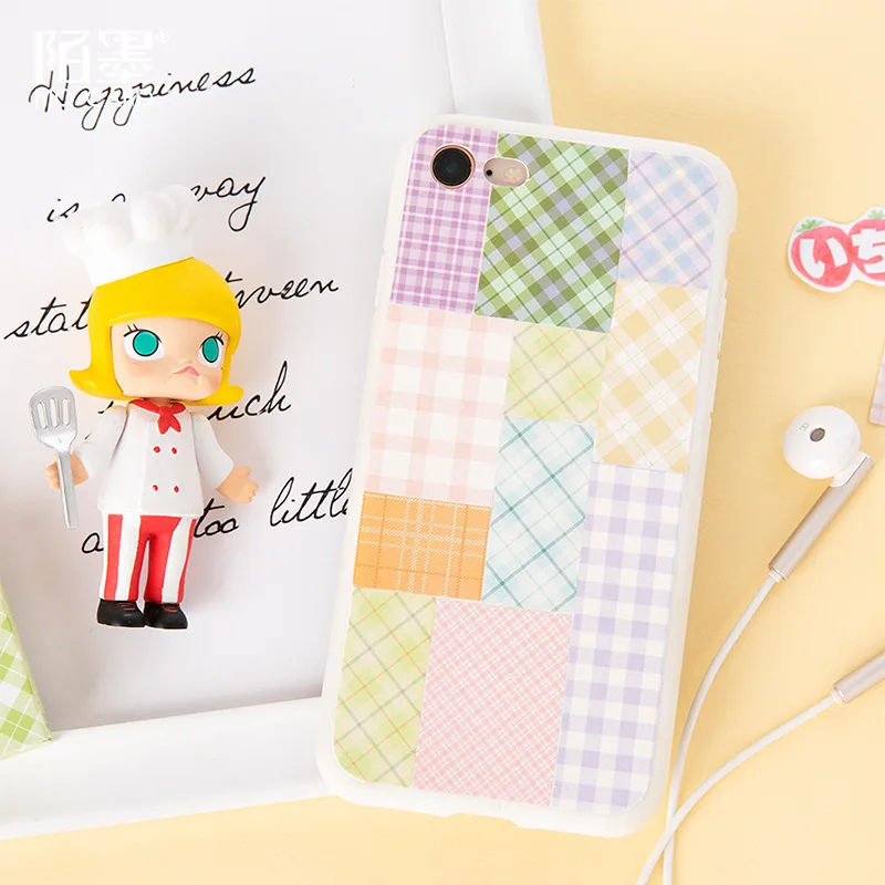Пижамный комплект зеленого цвета с милым Kawaii лента Washi пледы и линий Примечание липкие Бумага канцелярских принадлежностей для ежедневника блокноты офисные школьные принадлежности, блокноты