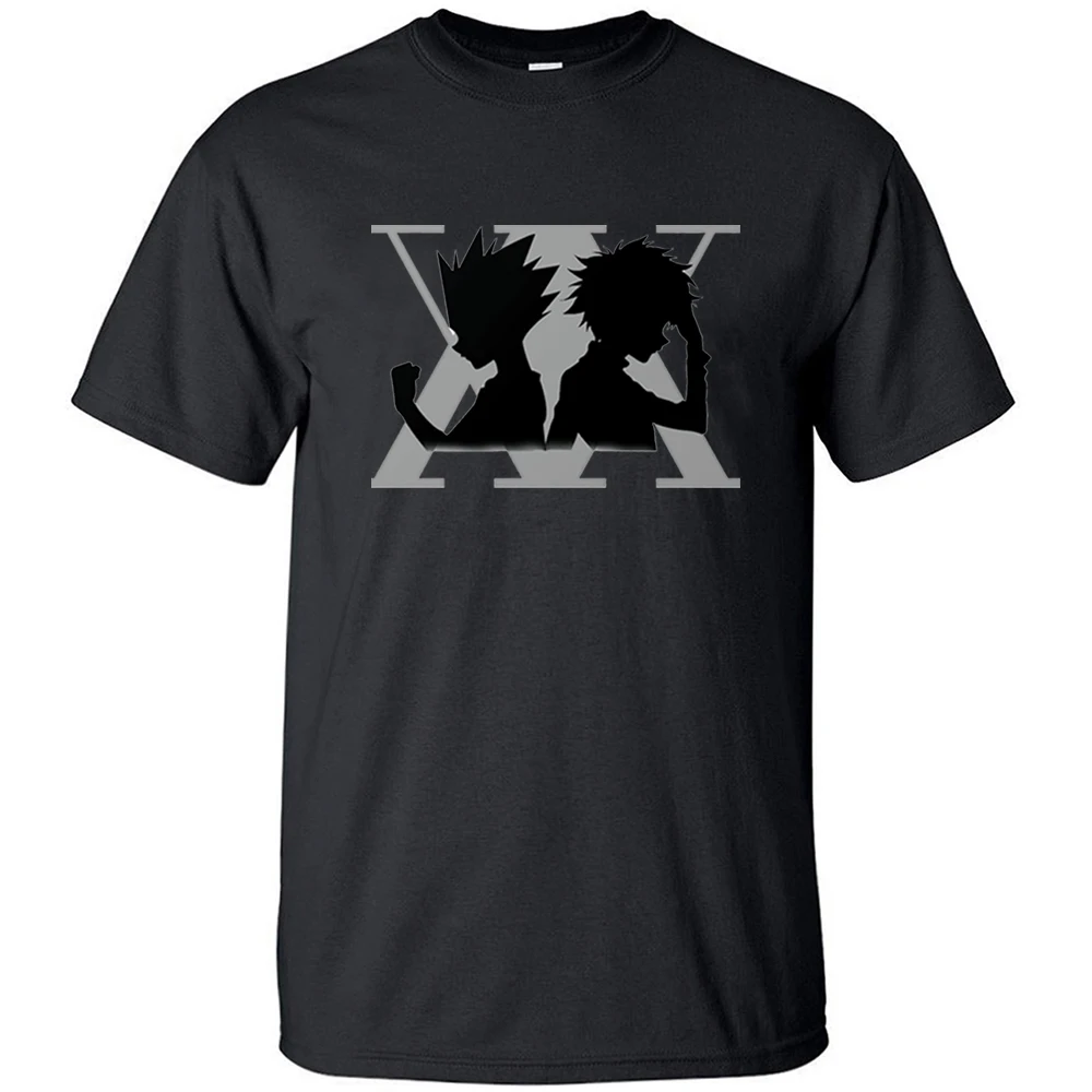 

Hunter×Hunter Japanese Anime Hxh Logo Oversize T Shirt Vintage Cotton Cool Printed T Shirts Men Retro Funny Short Sleeve Tshirt