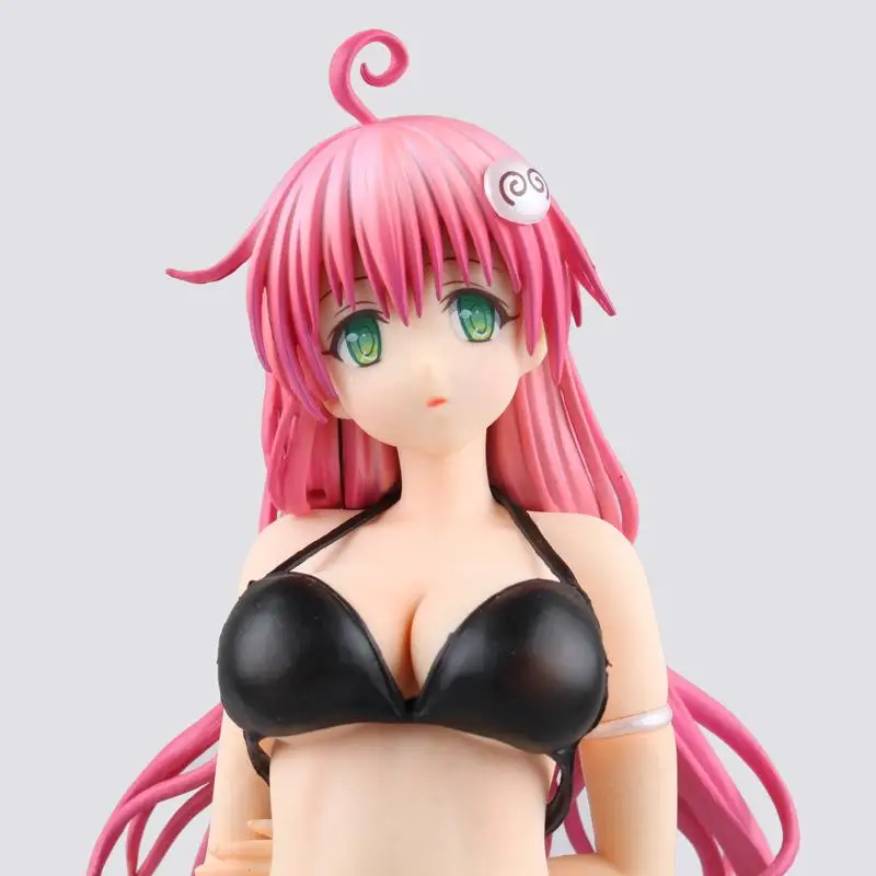 To Love ru Lala черная короткая футболка с героями из японского аниме Satalin Deviluke