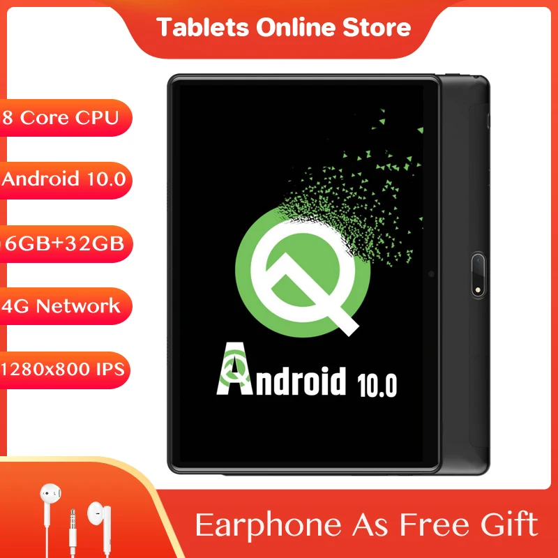 

Новинка, 10 дюймов подключается к сети 4G Octa Core 6 ГБ Оперативная память 32GB Встроенная память планшетный ПК с системой андроида и 10,0 двойной Кам...