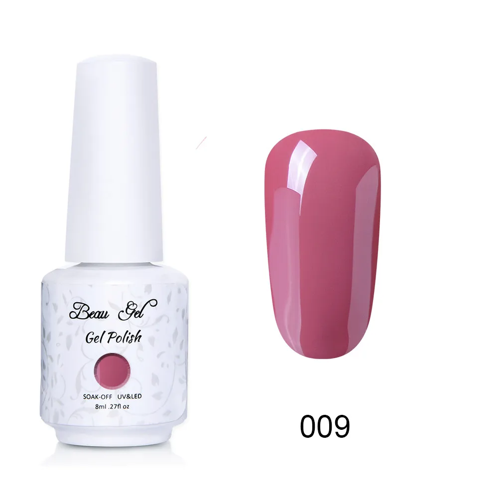 NU009 Beau гель 8 мл флуоресцентный неоновый Гель-лак для ногтей Vernis полуперманентный УФ-Гель-лак впитывающий Гель-лак для ногтей - Цвет: NU009