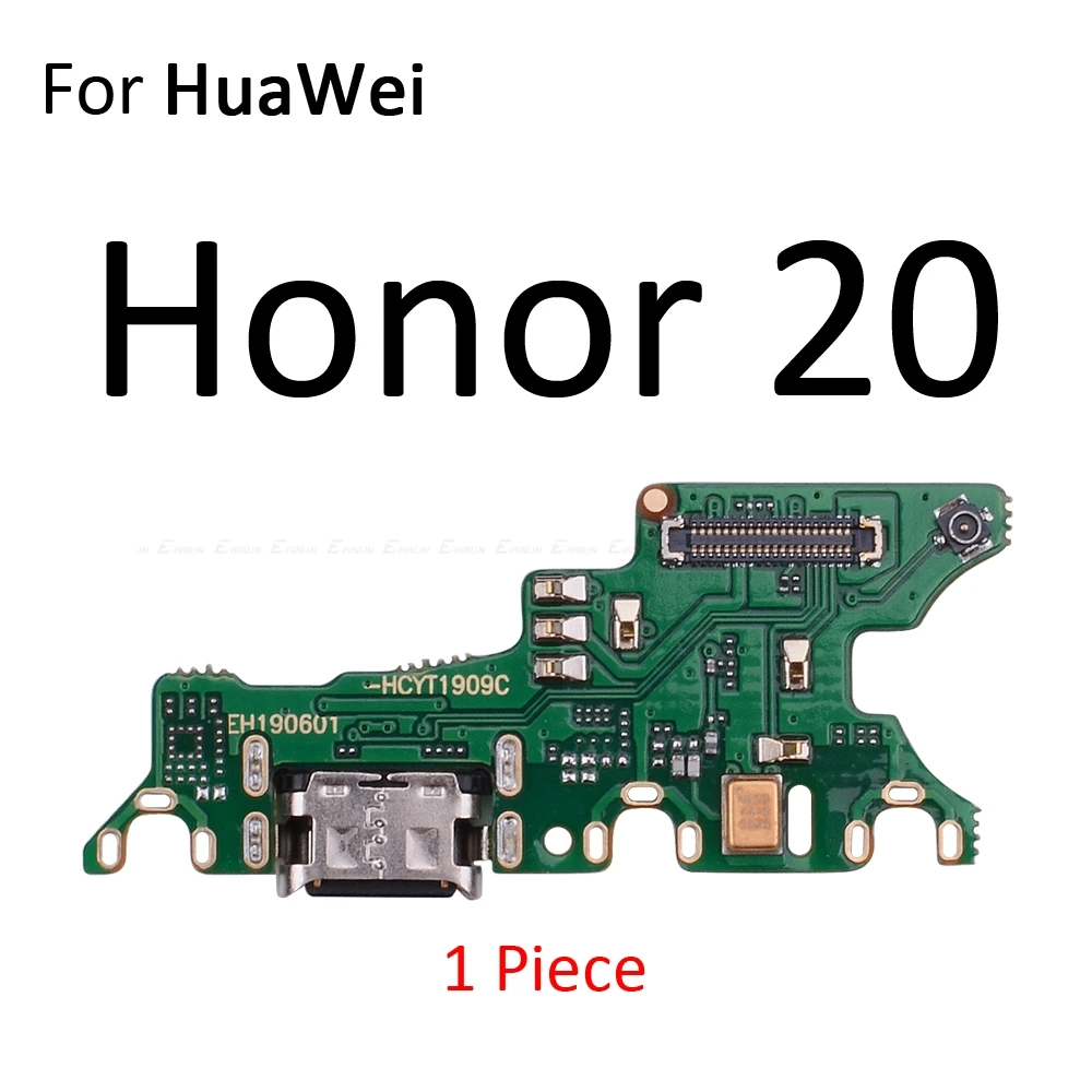 For Honor 20 Зарядное устройство Док-станция USB для HuaWei Honor Note 10 8X9 8C зарядный порт разъем плата гибкий кабель 9i View 20 Max Lite Pro - Цвет: For Honor 20