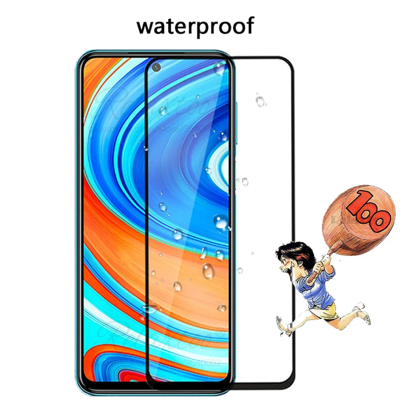 

2in1 full cover Tempered glass For Xiaomi redmi note 9 9s Screen Protector on Red mi Note9 s note9s protective camera lens glas