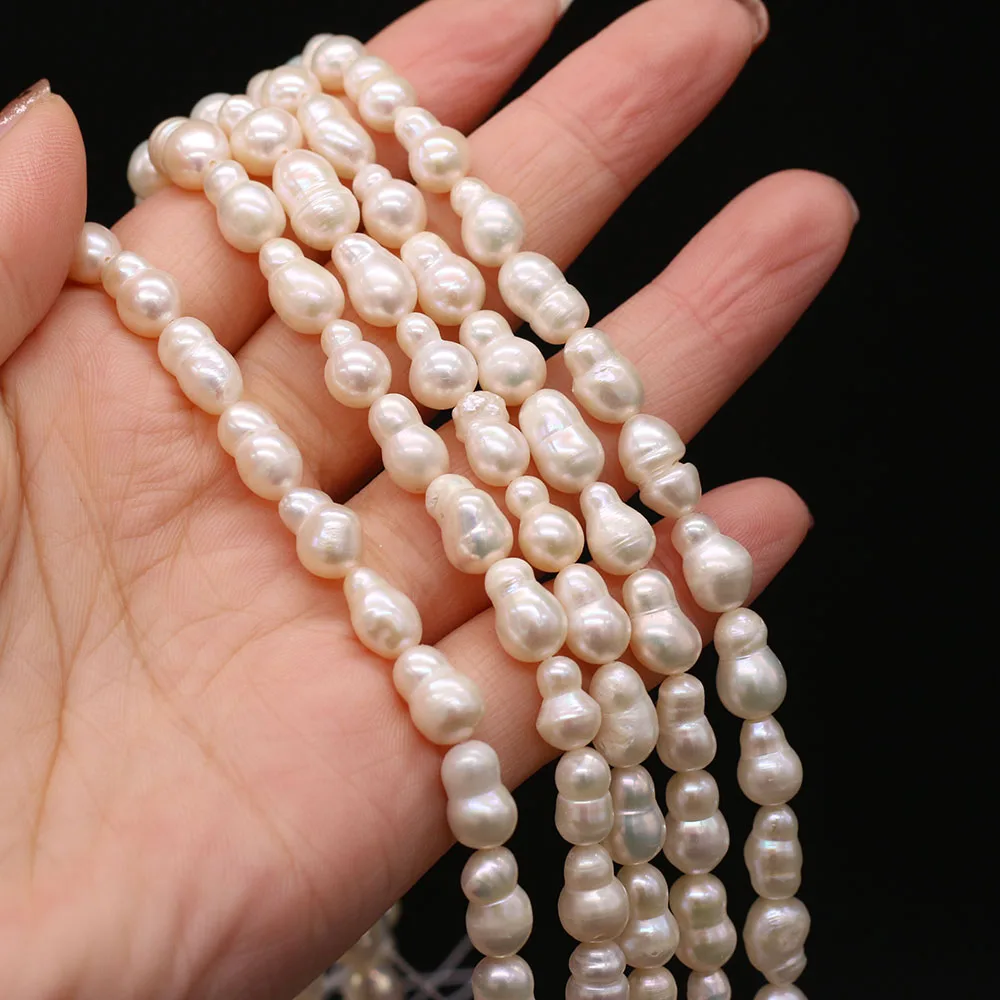 

High Quality Natural Freshwater Baroque Pearl Gourd-Shaped Beads For Jewelry Making DIY Bracelet Earrings Necklace Accessory