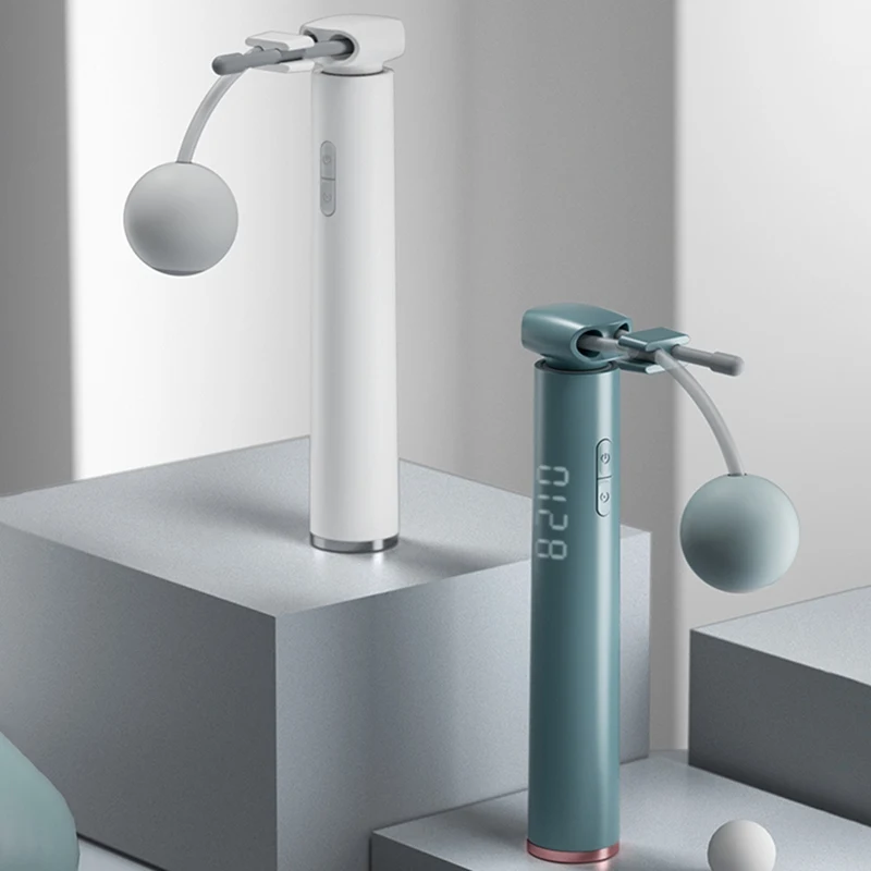 

1 PCS Cordless Electronic Skipping Rope Gym Fitness Cordless Skipping Smart Rope Jump LCD Screen Counting Speed Skipping Counter