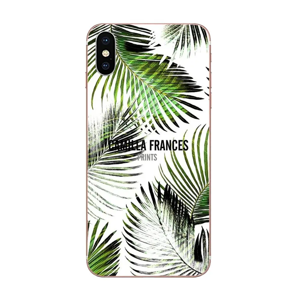 Летние тропические листья с цветочным принтом для Samsung Galaxy A51 A71 A81 A91 A50 A50S A40 A40S A30