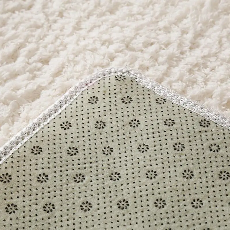 Living Room Rug Area Solid Carpet Fluffy Soft Home Decor White Plush Bedroom Kitchen Floor Mats Tapete | Дом и сад