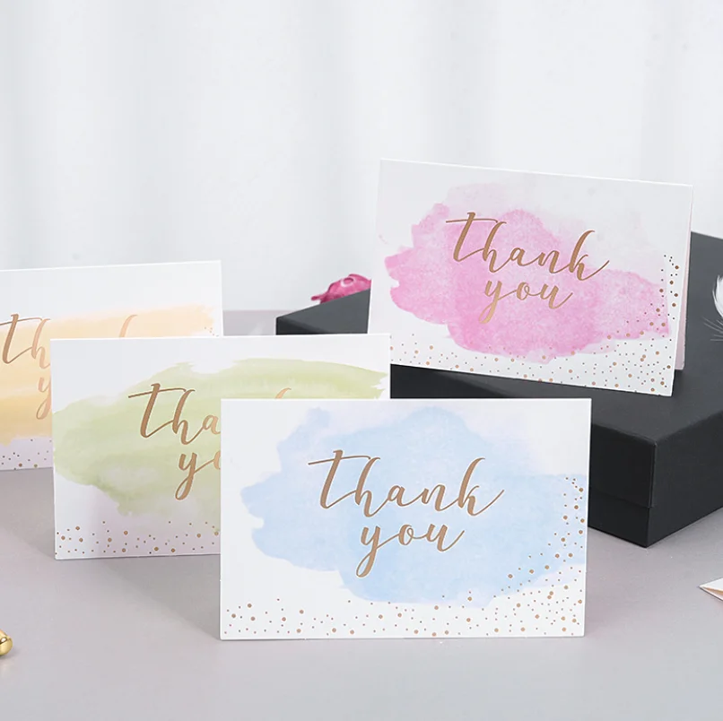 

[6 шт.] Спасибо, открытка с конвертом, Визитная открытка, поздравительная открытка на Выпускной День благодарения