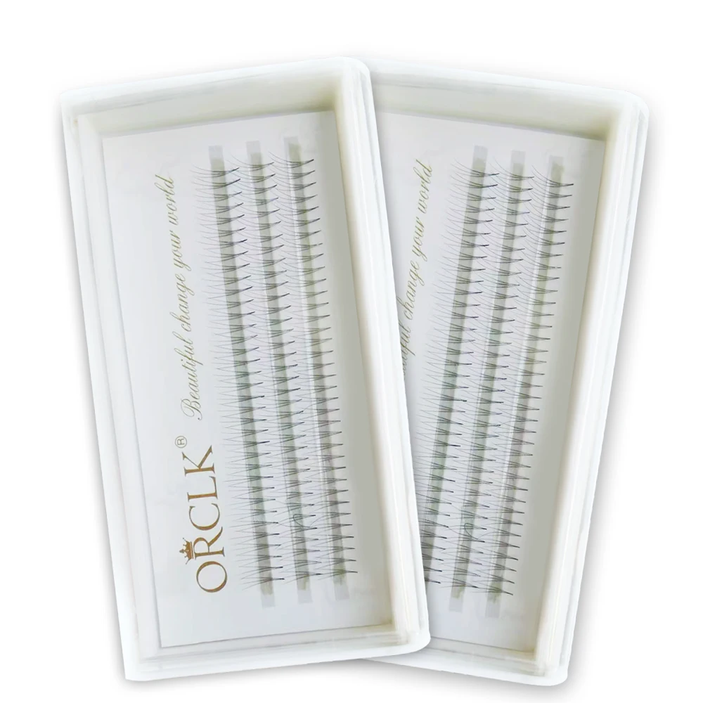 

3D Individual Eyelash Clusters Female Makeup Set Premade Russian Volume Fans Faux Mink Eyelashes Professional Eyelash Extensions