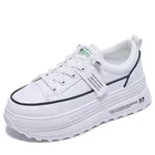 Женские кроссовки на платформе Fujin, весенне-Летние повседневные кроссовки со шнуровкой и вулканизированной подошвой