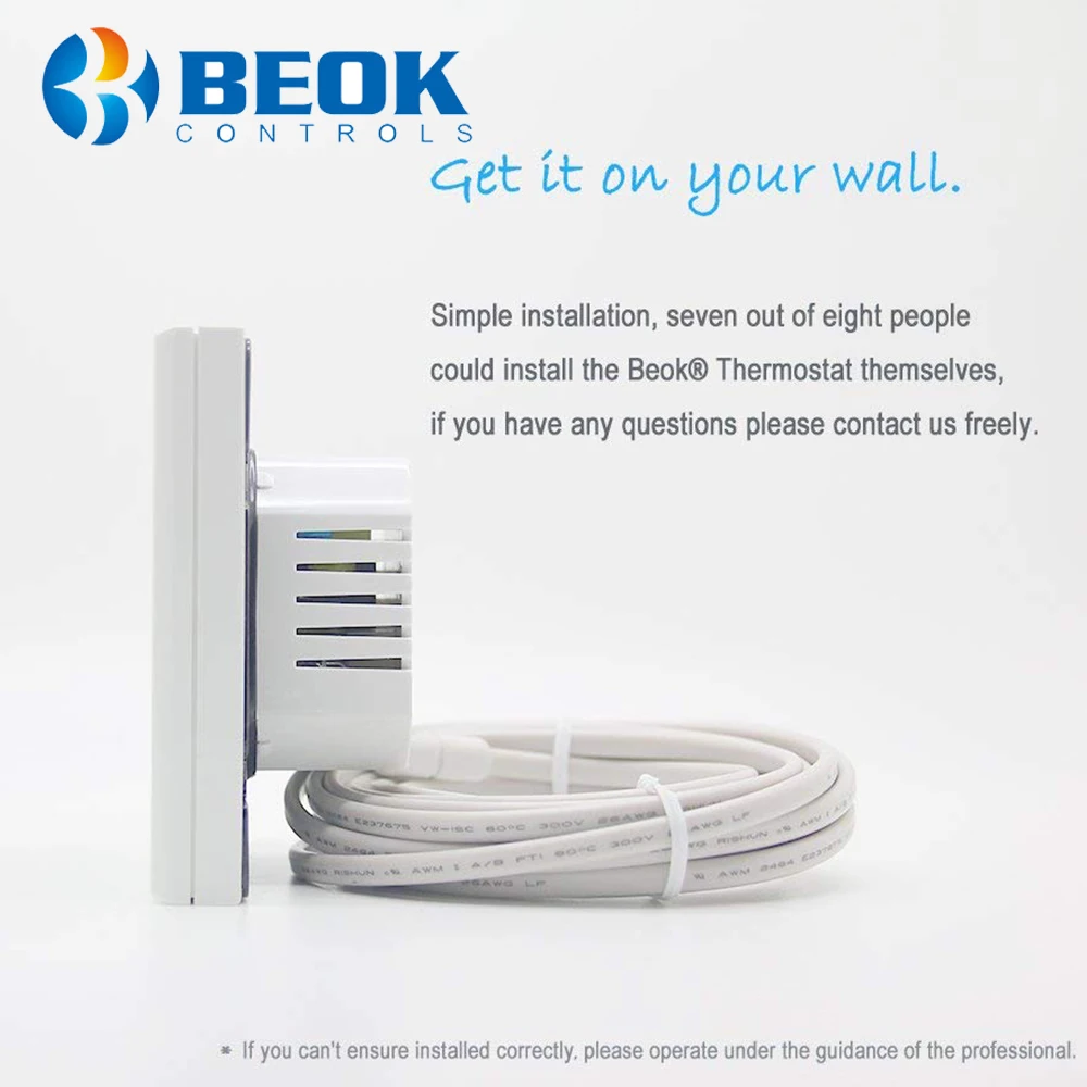 Beok 16A Электрический напольный термостат комнатный температурный контроллер цифровой терморегулятор программируемый термостат от AliExpress RU&CIS NEW