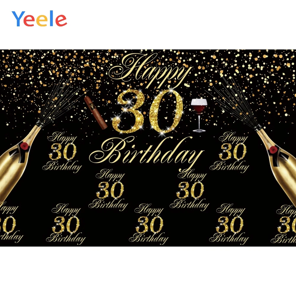 Фотофоны 30th 40th 50th 60th 70th 80th украшения для вечеринки дня рождения Постер