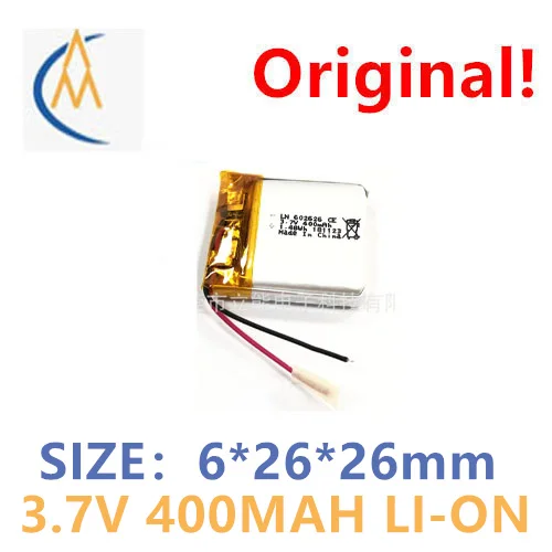 

602626 polymer lithium battery 582626 3.7V 400mah locator smart children's watch Lithium Battery Toy Belt Protection
