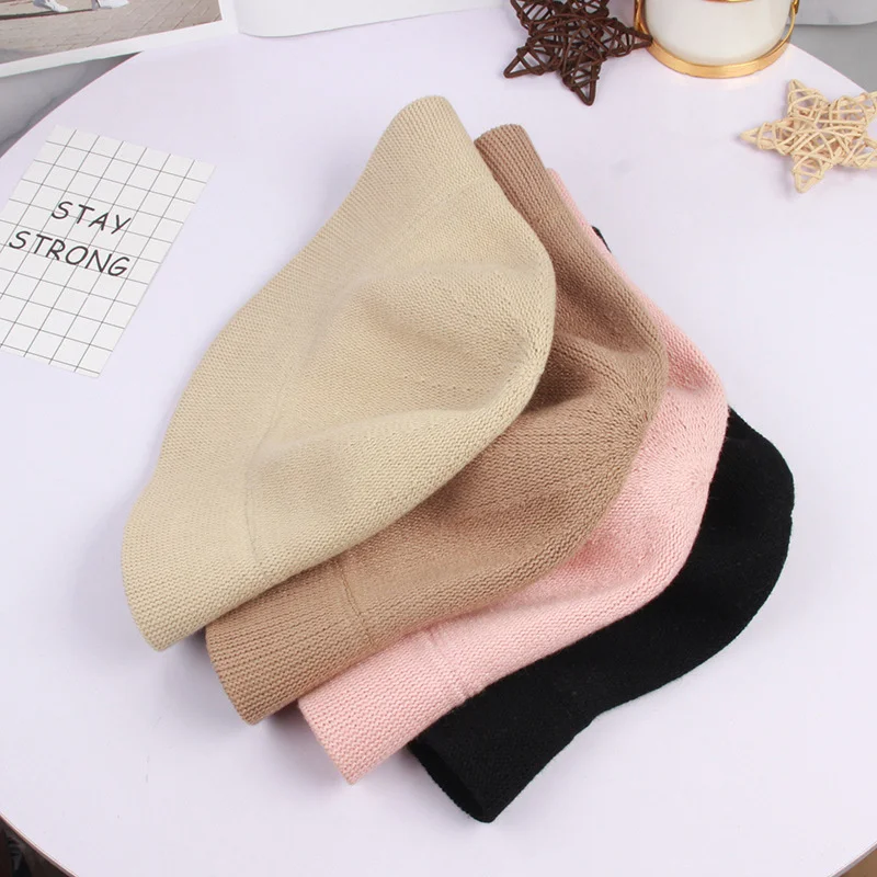 Осенне-зимняя кашемировая Складная Солнцезащитная шапка с защитой от солнца