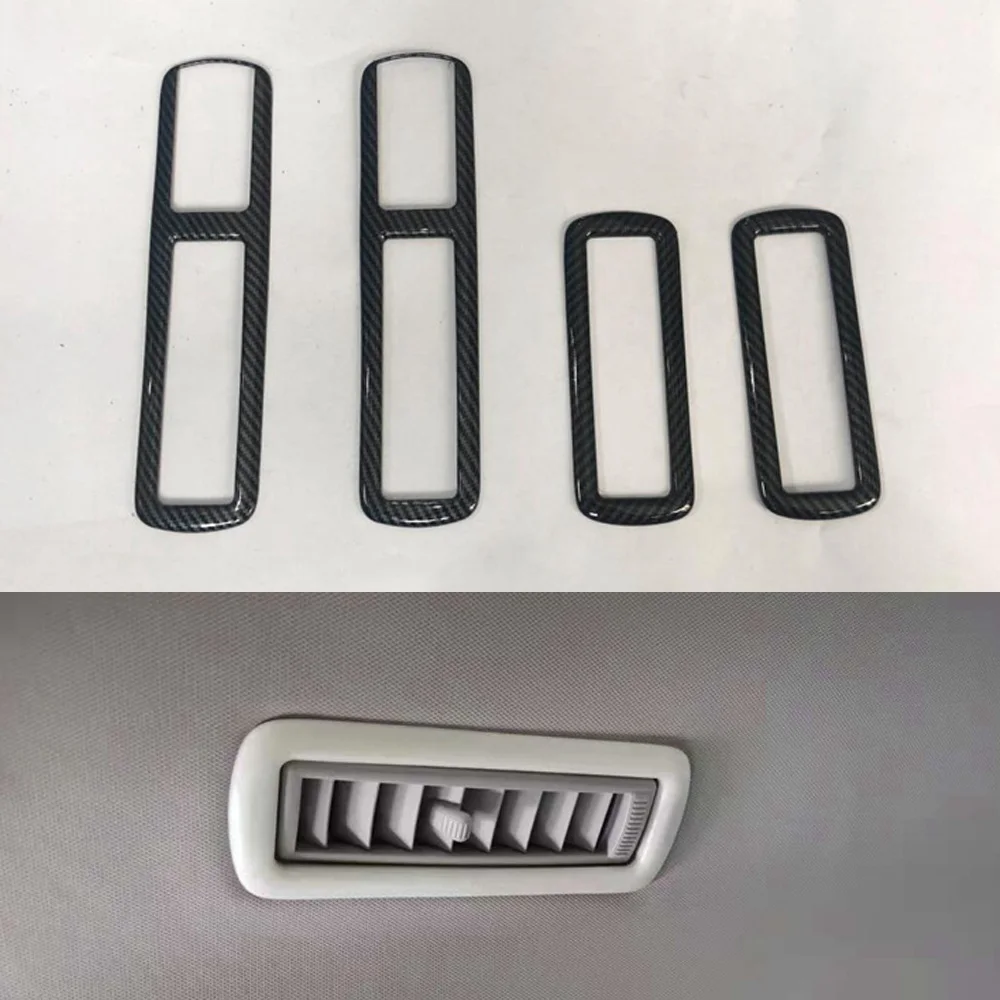 

For Toyota Highlander 2022 Car Rear Roof Air Conditioner Vent Frame Trim Auto Styling ABS Auto Molding Accessories