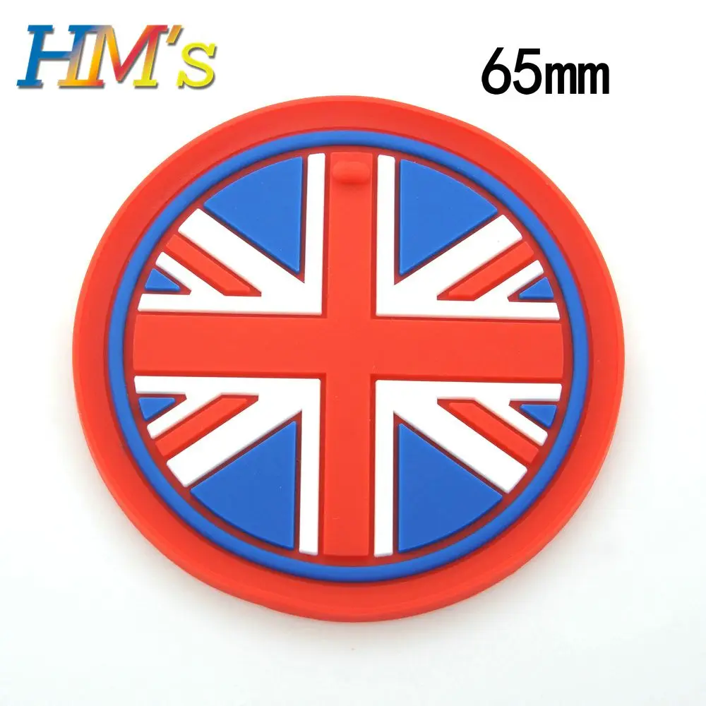 Red Union Jack 65mm Для MINI Cooper S Countryman один R50 R52 R53 R55 R56 R57 R58 R59 R60 R61 F54 F55 F56 F57 F60 анти-скольжения Мат Силиконовое защитное покрытие для автомобильных ковриков - Название цвета: Red Union Jack 65mm