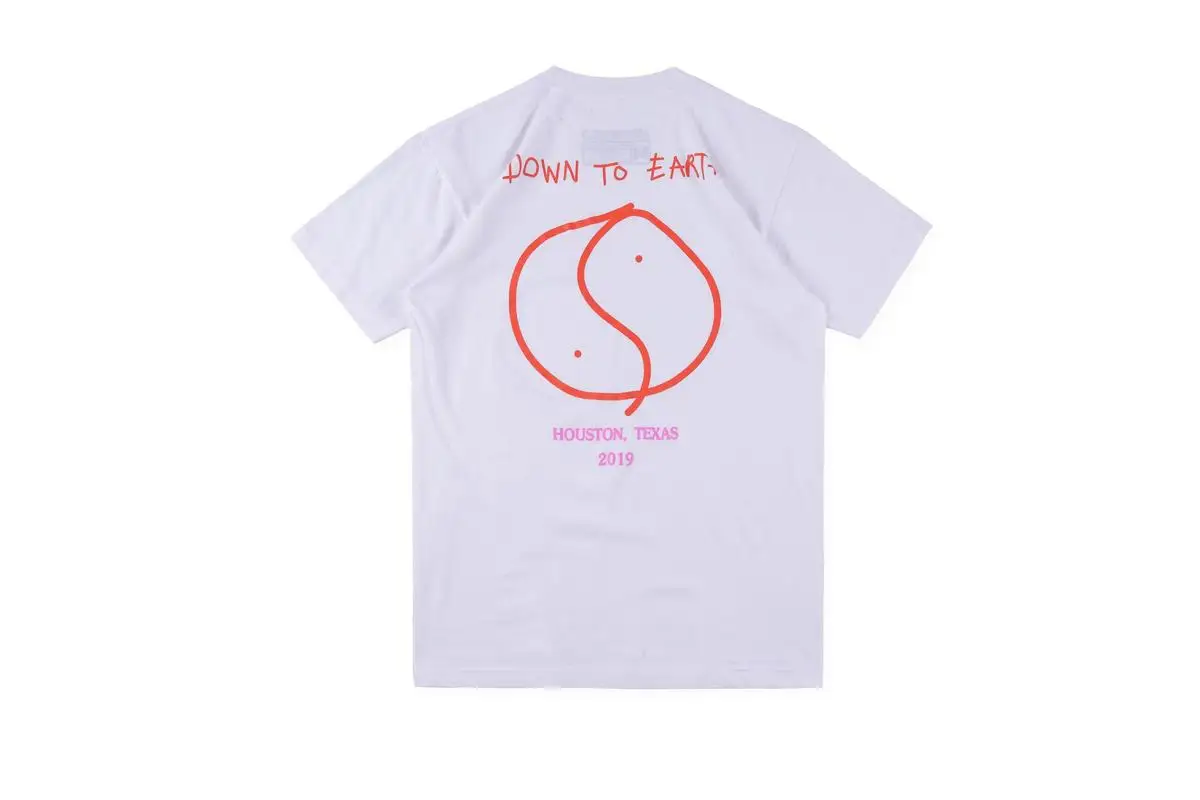 19SS футболки Трэвиса Скотта астромира для мужчин и женщин топ 1:1 Повседневная