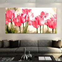ruopoty frame tulip flowers diy painting by numbers large size modern picture by number for home decors artwork 60x120 diy gift