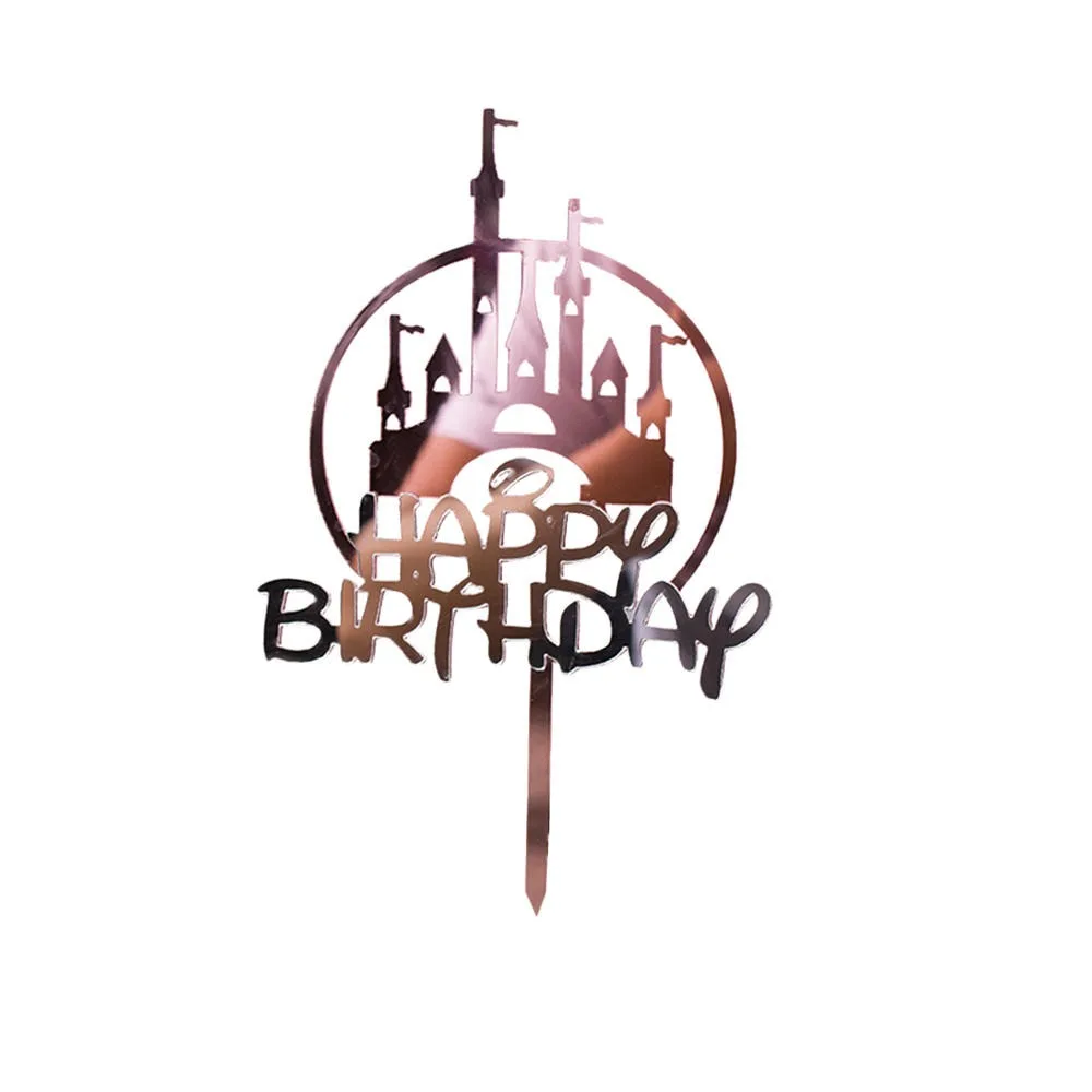 1 шт в лоте прикольные на день рождения акриловые замок торт фигурки жениха и