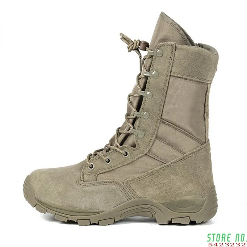 

New High-help Army Boots Men and Boots Special Forces Combat Boots Desert Tactical Ground Combat Boots Climbing Shoes Men