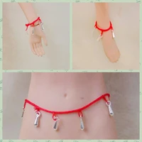 16 scale female soldier accessories model sexy exotic lucky red bracelet waist chain anklet for 12inch action figure body